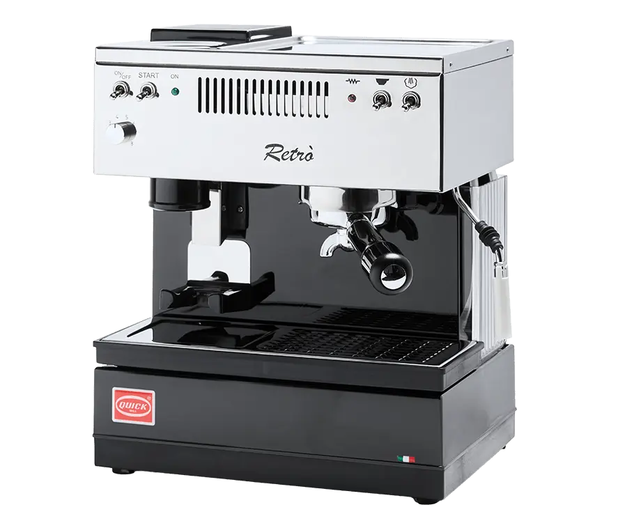 Quick Mill Retrò - Kompaktiškas retro espresso aparatas su malūnėliu - Barista ir Espresso