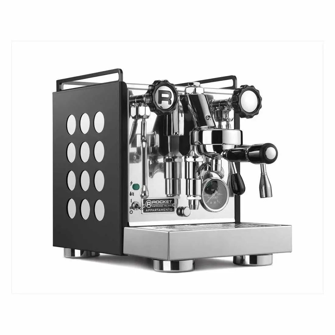Appartamento Espresso kavos aparatas-Šilumos mainiklis-Rocket Espresso-Juodas/Baltas-Barista ir Espresso