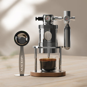 Aleman mikro pneumatine espresso kava gaminimo mašina | Oro varoma 58 mm stalviršio modelis