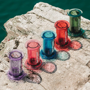 Skaidrus raudonas AeroPress