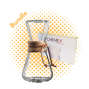 Chemex 3 puodeliai + 100 filtrų ESPRESSO GEAR