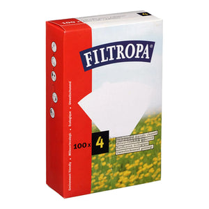 Filtravimo popierius Melitta stiliaus Nebalintas 1x4 100 vnt. FILTROPA