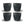 Puodelis 6oz Anglies spalvos 4 vnt. - Huskee HUSKEE