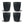 Puodelis 8oz Anglies spalvos 4 vnt. - Huskee HUSKEE