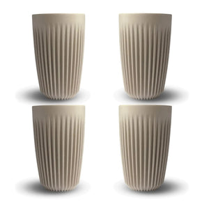Puodelis 12oz Natūralus 4 vnt. - Huskee HUSKEE