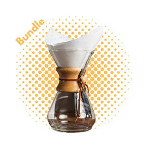 Chemex 6 PUODELIAI + 100 filtrų ESPRESSO GEAR