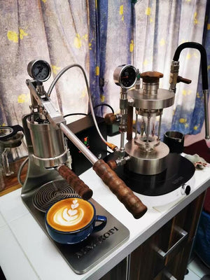 Aleman Sniper rankinė espresso kavos aparatas | Precision Tower iš nerūdijančio plieno
