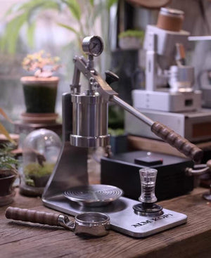 Aleman Sniper rankinė espresso kavos aparatas | Precision Tower iš nerūdijančio plieno