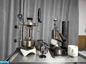 Aleman Sniper rankinė espresso kavos aparatas | Precision Tower iš nerūdijančio plieno