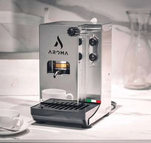 Aroma Plus Silver – Premium Italiensk E.S.E Pod Espressomaskin - Barista och Espresso