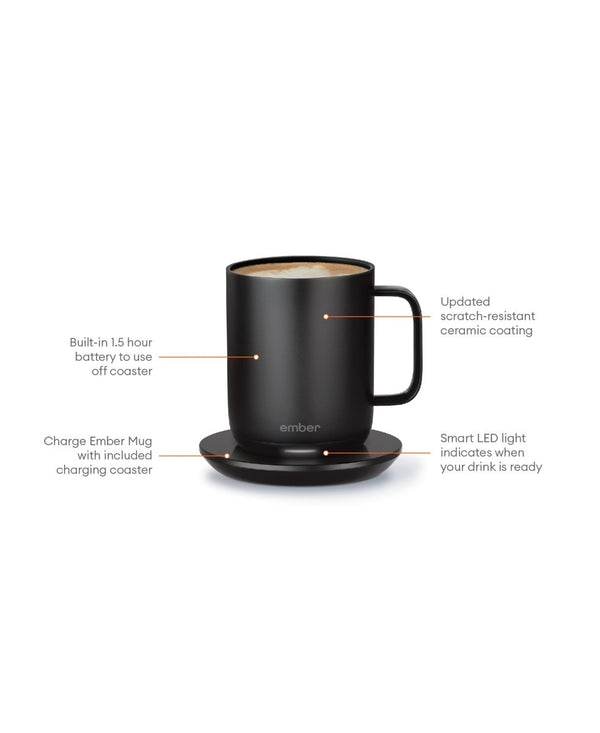 Electric Coffee Mug Black V2, 295ml - Barista och Espresso