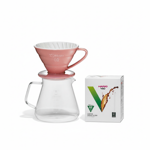 Keramisk droppkaffe brygg set V02 för 2 - 4 koppar - Barista och Espresso