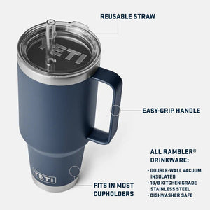 Rambler Straw Mugg 1,2L - Vit - Barista och Espresso