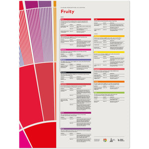 Smakuppfattning i kaffe Poster - Fruity - Barista och Espresso