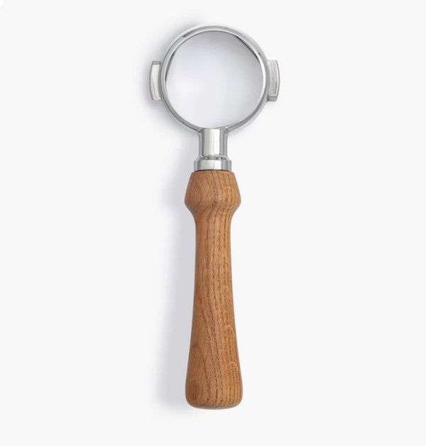 Wood Portafilter 58 mm bottenlös-Portafilter-Wiedemann Manufuktur-Refined-Ek-Barista och Espresso